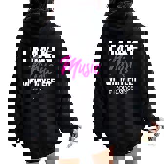 Tap Dancer Girls And Women Women Oversized Hoodie Back Print - Monsterry