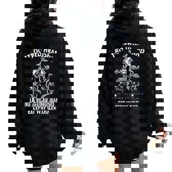 Tattooed Husband Cool Tattoo Art Lover Women Oversized Hoodie Back Print - Monsterry
