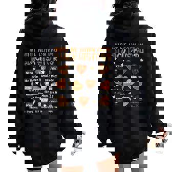 Teacher African American Black History Heart Afro African Women Oversized Hoodie Back Print - Thegiftio