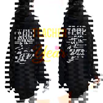 Teacher Of The Year Men Women Teachers Women Oversized Hoodie Back Print - Monsterry