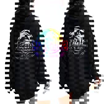 Teaching Is A Walk In Park Teacher Life Mother's Day Women Oversized Hoodie Back Print | Mazezy
