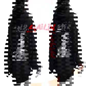 Team Chivirika Yailin De Manga Corta Para Hombre Y Women Oversized Hoodie Back Print - Regaloses