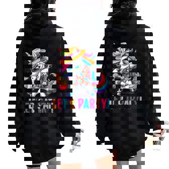 Tenue De Fête Licorne S Et Hommes Fête Licorne Licorne Sweat à capuche oversize pour femme avec imprimé dans le dos - Cadeauxyz