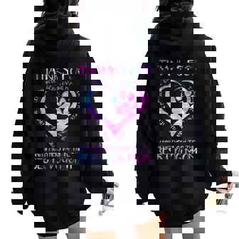 Thanks For Loving Me Happy Mother's Day To The Best Dog Mom Women Oversized Hoodie Back Print - Seseable