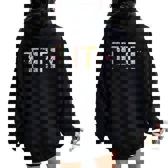 Titi Life Auntie Be A Titi Aunt Titi Auntie Titi Aunts Women Oversized Hoodie Back Print - Seseable