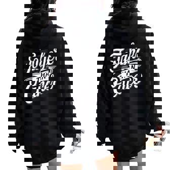 Tougher Than Cancer Fighter Cancer Survivor Cancer Women Women Oversized Hoodie Back Print - Thegiftio UK