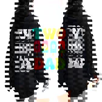 Two Cool Dad Of The Birthday Boy Girl 2nd Bday Popsicle Women Oversized Hoodie Back Print - Monsterry