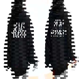 Uttar Pradesh Lucknow Women Oversized Hoodie Back Print - Monsterry