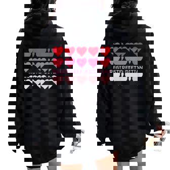 Valentines Day Registered Dietitian Women Oversized Hoodie Back Print - Monsterry
