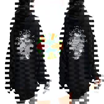 Vegana A Base De Plantasegetarianas Be Kind To Every Kind Women Oversized Hoodie Back Print - Regaloses