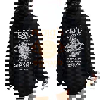 Viking Flokis Kattegat Shipyard Norse Mythology Men Women Women Oversized Hoodie Back Print - Monsterry