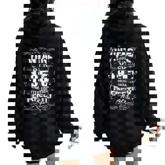 Vintage 1955 70Th Birthday 70 Year Old For Women Women Oversized Hoodie Back Print - Regaloses