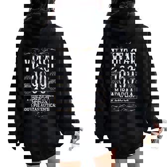 Vintage 1969 52 Años Cumpleaños Regalo De Hombre Women Oversized Hoodie Back Print - Regaloses