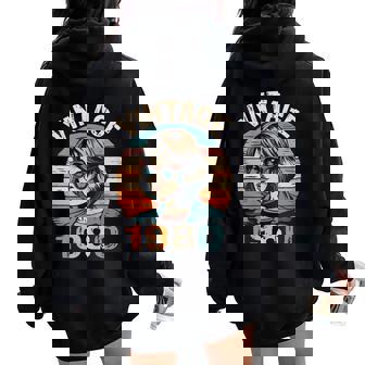 Vintage 1980 45 Años Cumpleaños Regalo Made In 1980 Women Oversized Hoodie Back Print - Regaloses