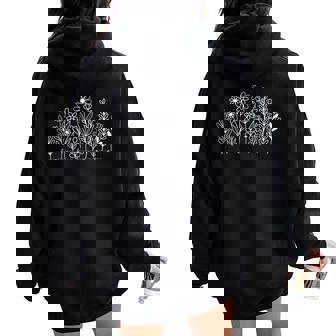 Vintage Anti-Trump Floral Feminist President Women Oversized Hoodie Back Print - Thegiftio UK