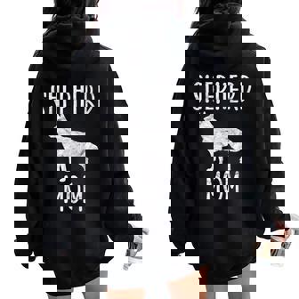 Vintage German Shepherd Mom Dog Owner Shepard Mother Women Oversized Hoodie Back Print - Thegiftio