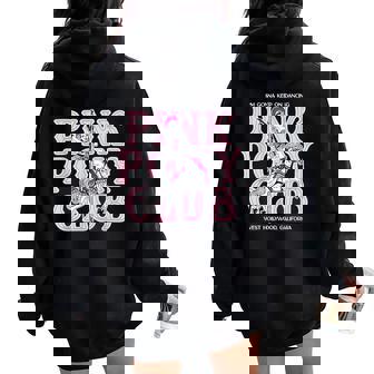 Vintage Pink I'm Gonna Keep On Dancing Cute Girl Pony Club Women Oversized Hoodie Back Print | Mazezy