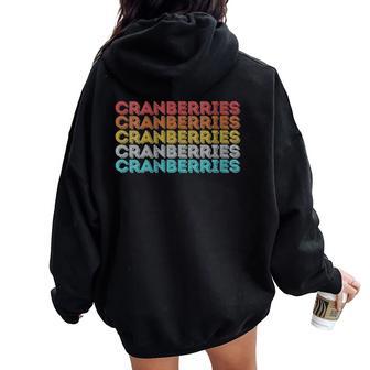 Vintage Retro Cranberries Women Oversized Hoodie Back Print - Thegiftio UK