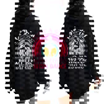 Vintage Retro Irish Dance Just A Girl Who Loves Irish Dance Women Oversized Hoodie Back Print - Monsterry