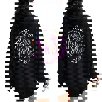Volleyball Aunt Crazy Proud Loud Always Tie Dye Mother's Day Women Oversized Hoodie Back Print - Seseable