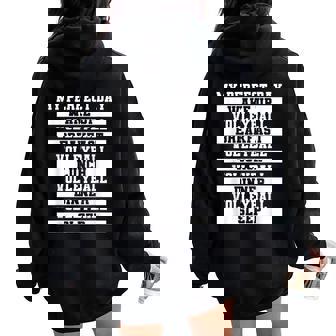 Volleyball My Perfect Day Sportive Attacker & Hitter Girl Women Oversized Hoodie Back Print - Monsterry