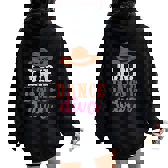 Western Country Line Bailarina Es Niñas Diva Line Dance Women Oversized Hoodie Back Print - Regaloses