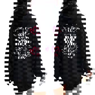Wife Mom Boss Cute Mother's Day Present Moms The Boss Women Oversized Hoodie Back Print - Thegiftio