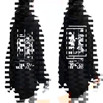 Your Wife My Wife Motorbike Motorcycle Women Oversized Hoodie Back Print | Seseable UK