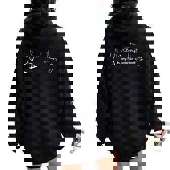 Wine Tasting Is My Favorite Sport Wine Drinking Lover Women Oversized Hoodie Back Print - Thegiftio UK