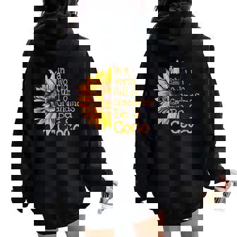In A World Of Grandmas Be A Coco Special Grandma Women Oversized Hoodie Back Print | Mazezy