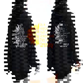 In A World Of Grandmas Be A Grammy Special Grandma Women Oversized Hoodie Back Print - Thegiftio