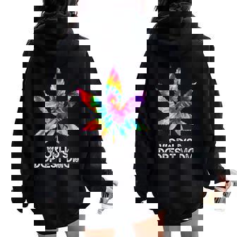 World's Dopest Mom Weed Soul Cannabis Tie Dye Mother's Day Women Oversized Hoodie Back Print - Thegiftio UK