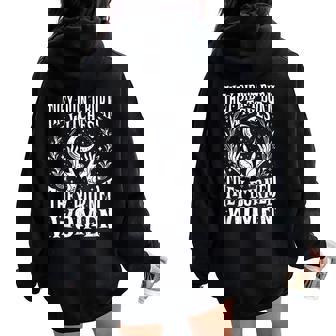 They Didn't Burn Witches Feminism Feminist Witch 2Side Women Oversized Hoodie Back Print | Mazezy
