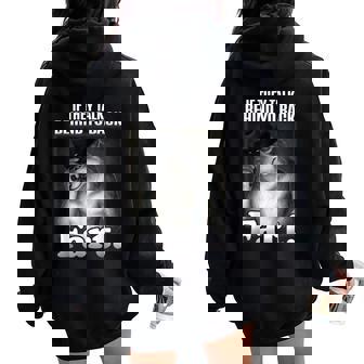 If They Talk Behind Your Back Fart Sarcastic Meme Women Oversized Hoodie Back Print - Thegiftio UK