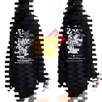 Year Of The Dog Chinese Zodiac Lunar New Year Men Women Women Oversized Hoodie Back Print - Monsterry