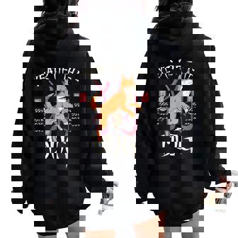 Year Of The Dog Chinese Zodiac Lunar New Year Men Women Women Oversized Hoodie Back Print - Monsterry