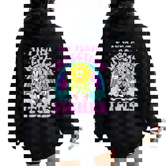 My Yeast Infection Itches Sarcastic Meme Ironic Adult Women Oversized Hoodie Back Print - Seseable