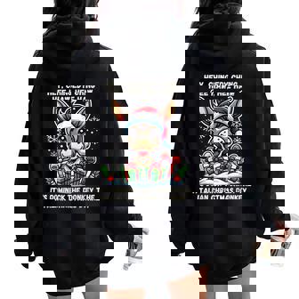 Cute Christmas Italian Christmas Donkey Dominick The Donkey Women Oversized Hoodie Back Print - Seseable
