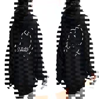 Memaw Grandma Christmas Mother's Day Women Oversized Hoodie Back Print | Mazezy