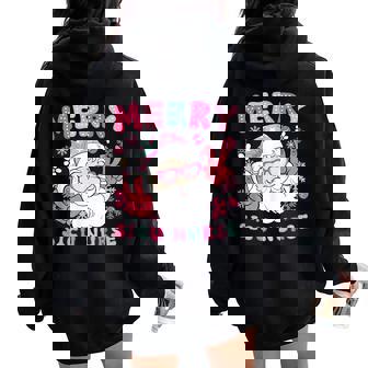 Merry Sicu Nurse Christmas Surgical Icu Nurse Xmas Party Women Oversized Hoodie Back Print | Mazezy