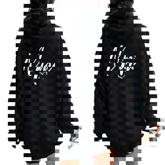 Mimi Grandma For Mother's Day Christmas Grandparents' Women Oversized Hoodie Back Print - Thegiftio