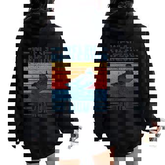 Best Duck Mom Women Vintage Welsh Harlequin Women Oversized Hoodie Back Print - Monsterry