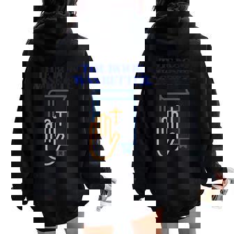 The Book Was Better Bookworm Reading Holy Scripture Trusting Women Oversized Hoodie Back Print - Monsterry