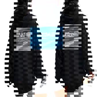 Definition Of Peace Women Oversized Hoodie Back Print - Monsterry