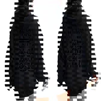 Don't Worry You'Ll Pass Out Before You Die Gym Women Oversized Hoodie Back Print - Monsterry