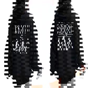 Frenchie Mama Dog Mom French Bulldog Lover Rescue Mom Tank Top Women Oversized Hoodie Back Print - Monsterry