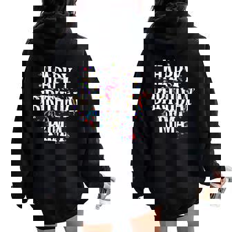 Happy Birthday Rima First Name Girls Colorful Bday Tank Top Women Oversized Hoodie Back Print - Monsterry