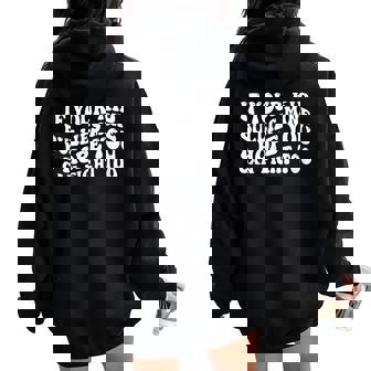 If Your Kid Bullies Mine I Hope You Can Fight Too Women Oversized Hoodie Back Print - Monsterry
