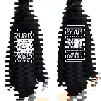Kids Straight Outta Timeout Kids Boy Girl Toddler T-Shirt Women Oversized Hoodie Back Print - Monsterry