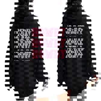 Vintage Howdy Rodeo Western Country Southern Cowgirl Women Oversized Hoodie Back Print - Monsterry